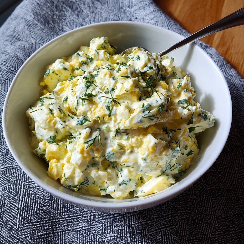 Schnell & Einfach 10-Minuten-Eiersalat mit Joghurt