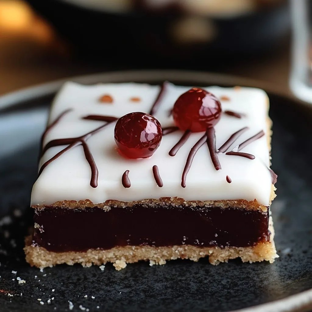 Vegane Kirsch-Bakewell-Riegel