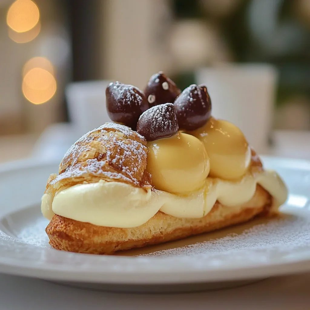 Vanillekipferl mit Marzipan und Nougat