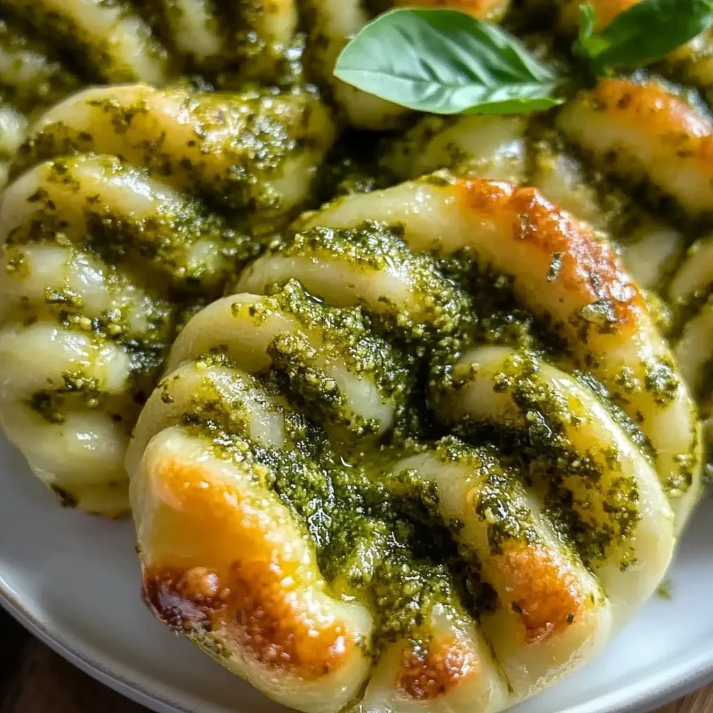 Basilikum-Pesto-Käseblätterteig