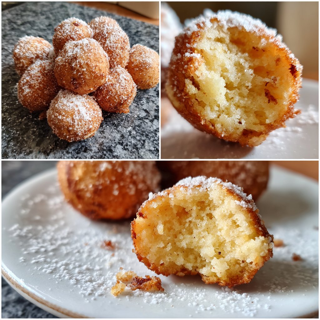 Quarkbällchen mit Vanillezucker