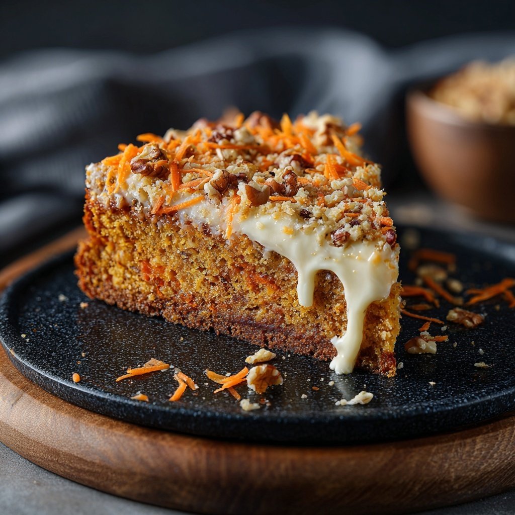Karottenkuchen Mit Frischkäse Topping