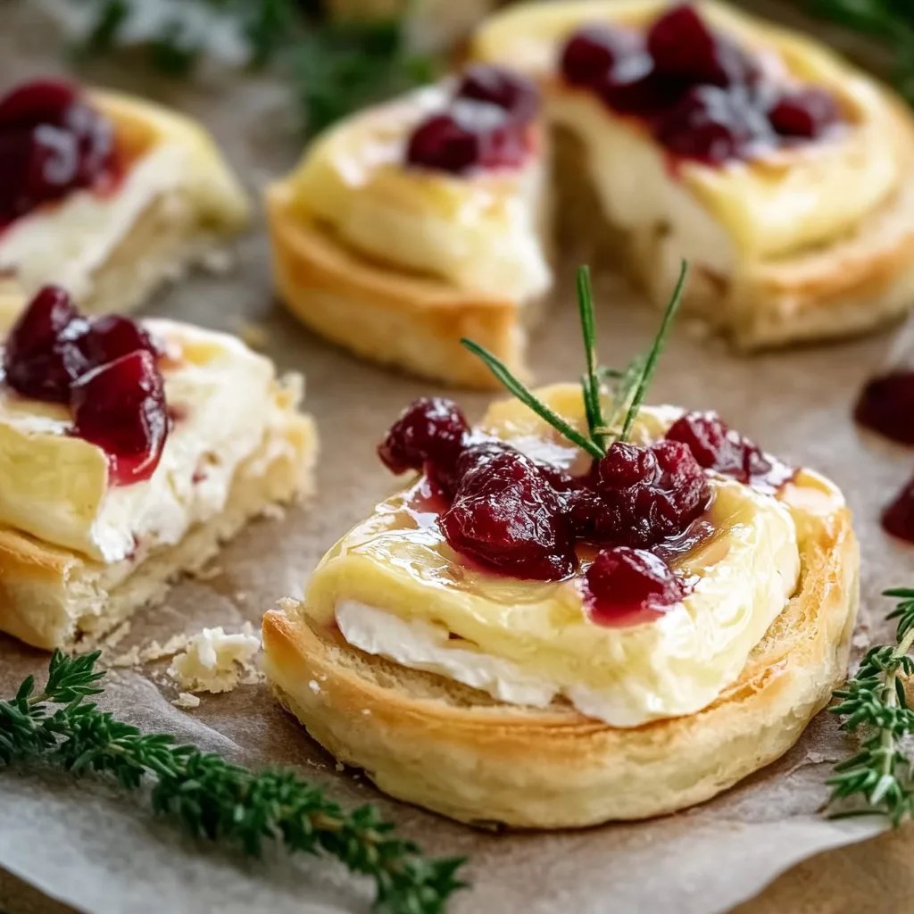 Camembert Blätterteig Häppchen