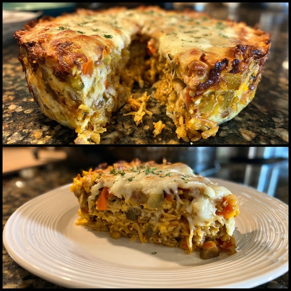 Abendessen mit Reisauflauf