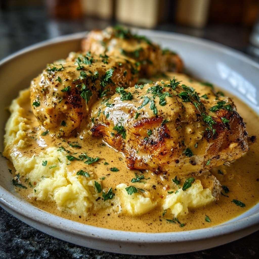 Hausmannskost Cremiges Hähnchen mit Kartoffelpüree