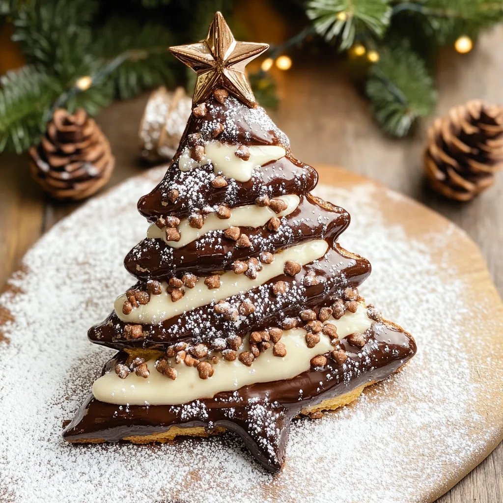 Nutella-Blätterteig-Weihnachtsbaum