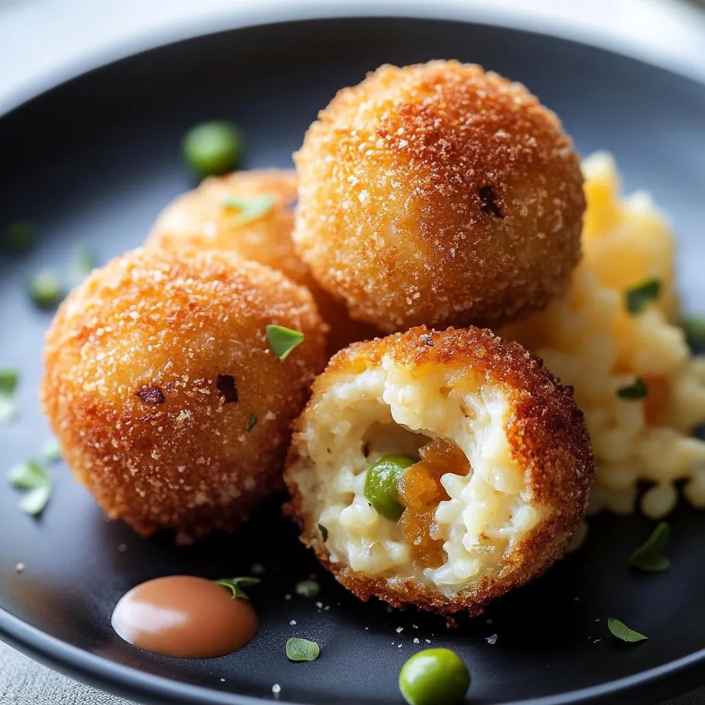 Knusprige Arancini-Reisbällchen