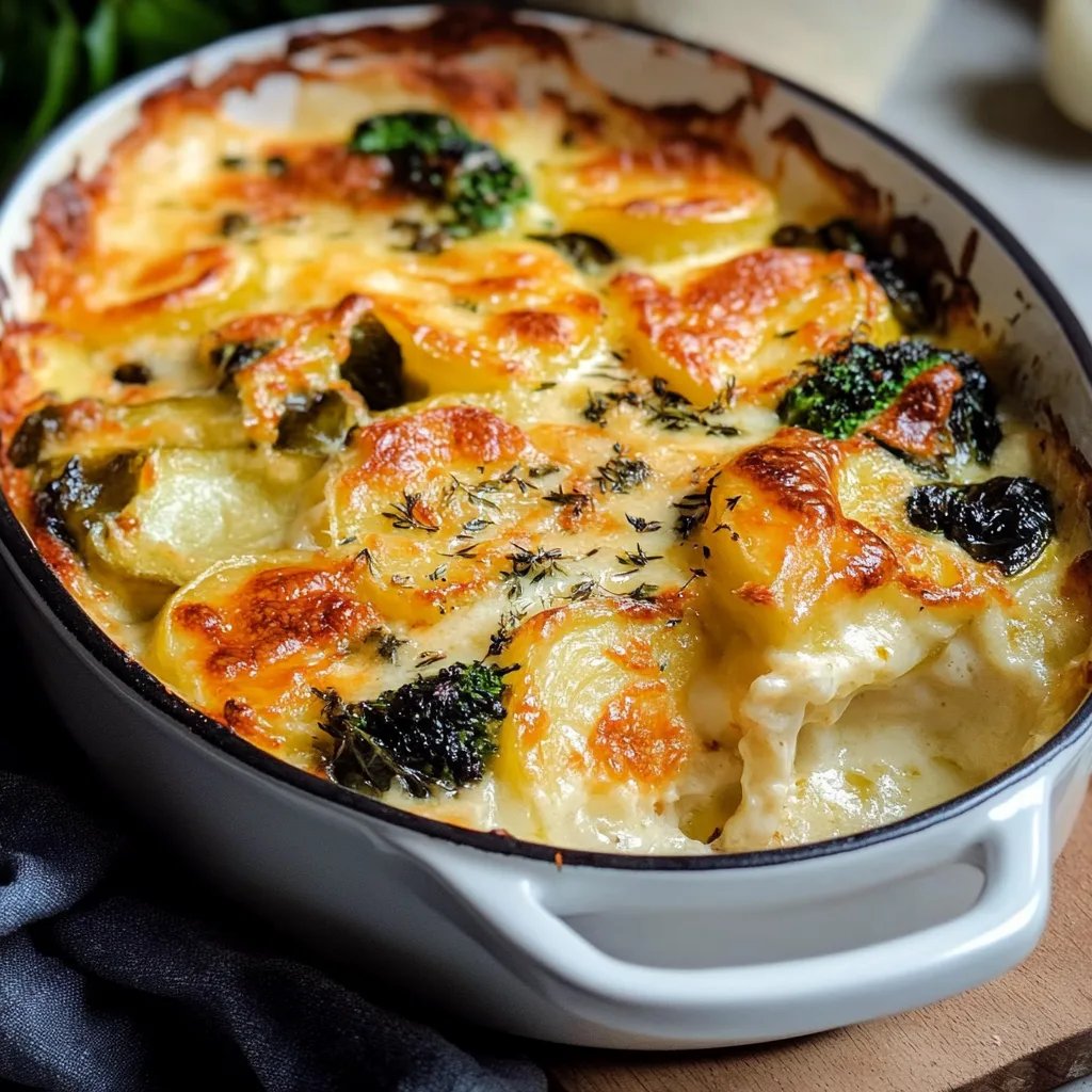 Kartoffelgratin mit Gemüse