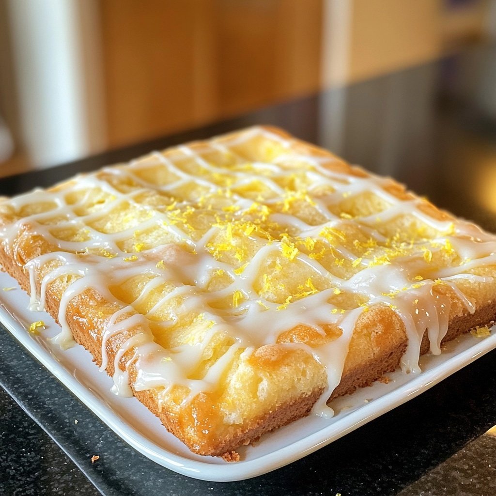 Lockerer Zitronenkuchen für Gäste