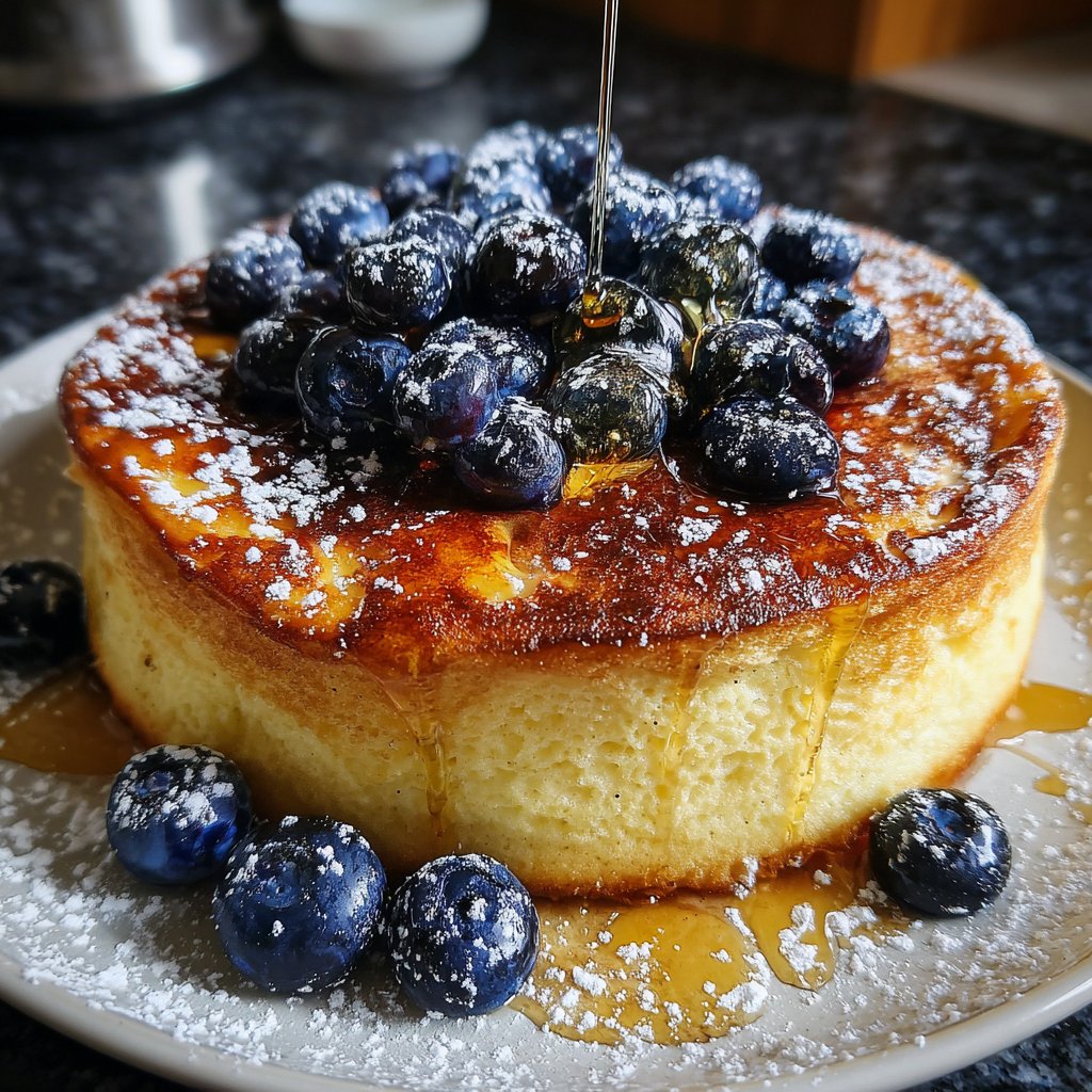 Pfannkuchen mit Heidelbeeren