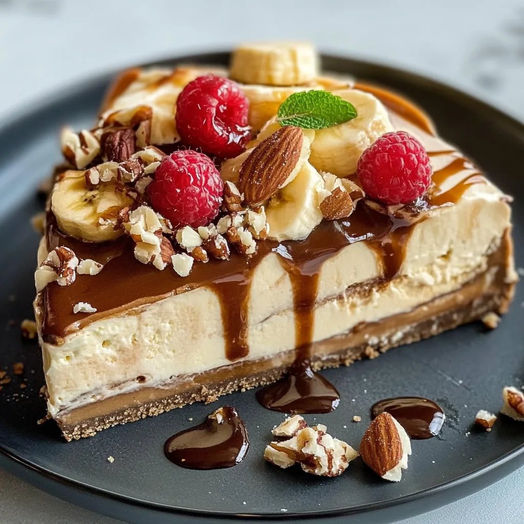 Bananen-Karamell-Nuss-Cheesecake