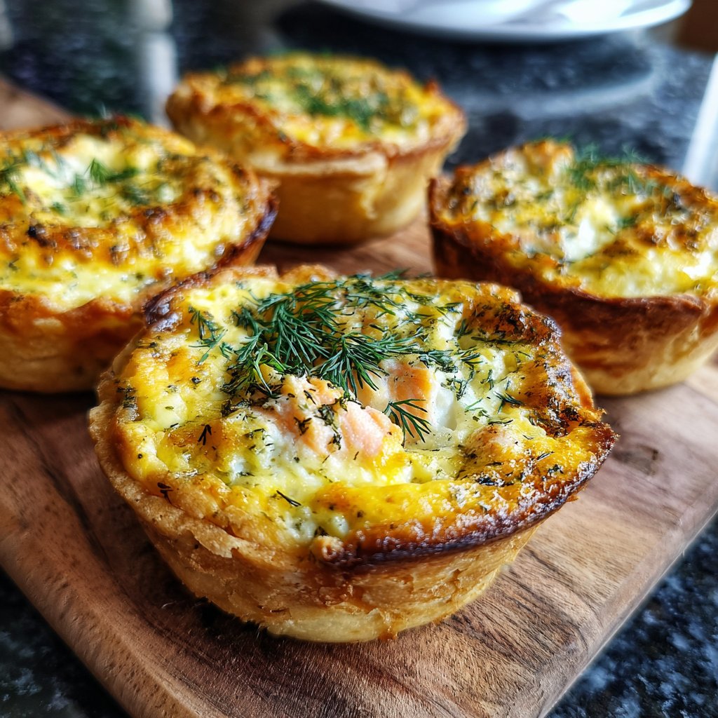 Mini-Quiches mit Lachs