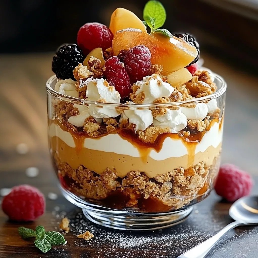 Bratapfel Karamell Trifle