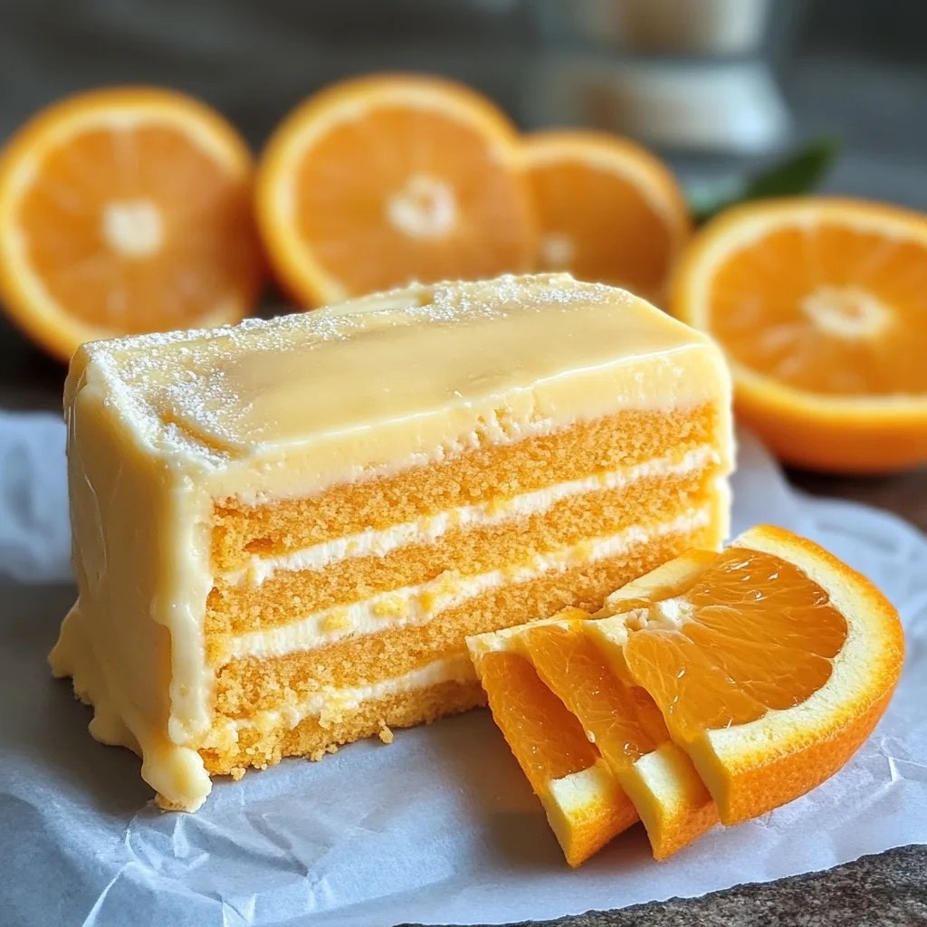 Träumiger Orangen-Crème-Sicle-Kuchen