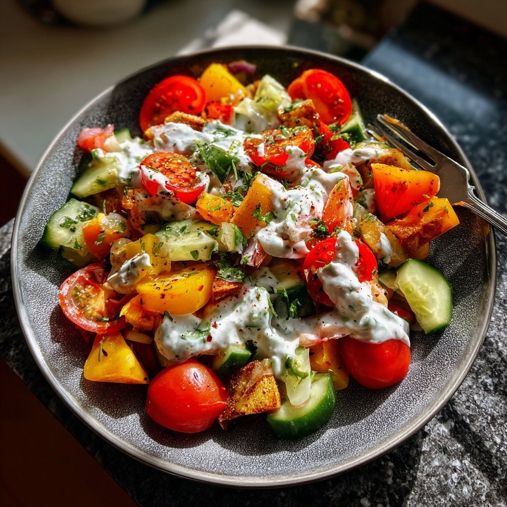 Grill Beilagen Salat Mit Joghurt Dressing