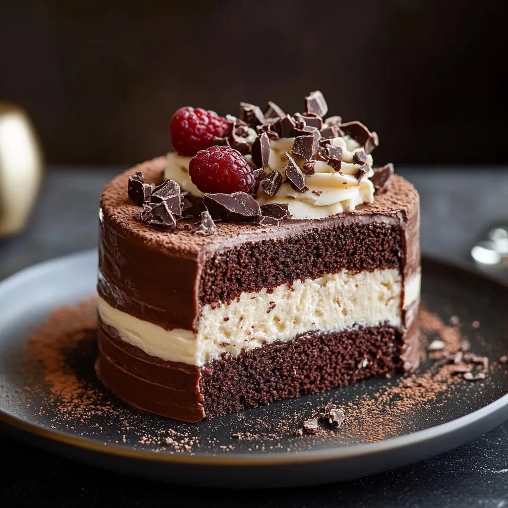 Triple-Schokoladen-Mousse-Kuchen