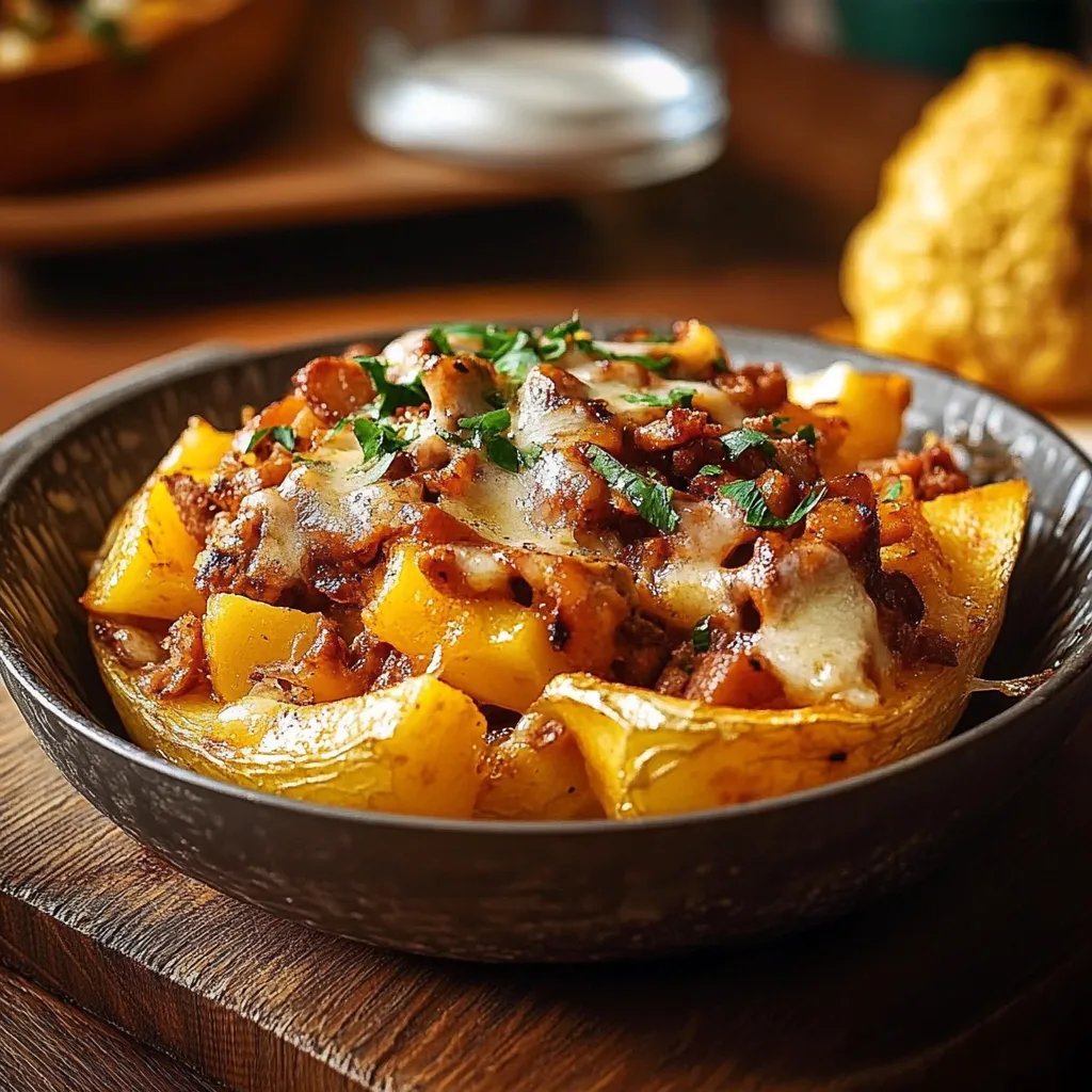 Klassische gefüllte Ofenkartoffel