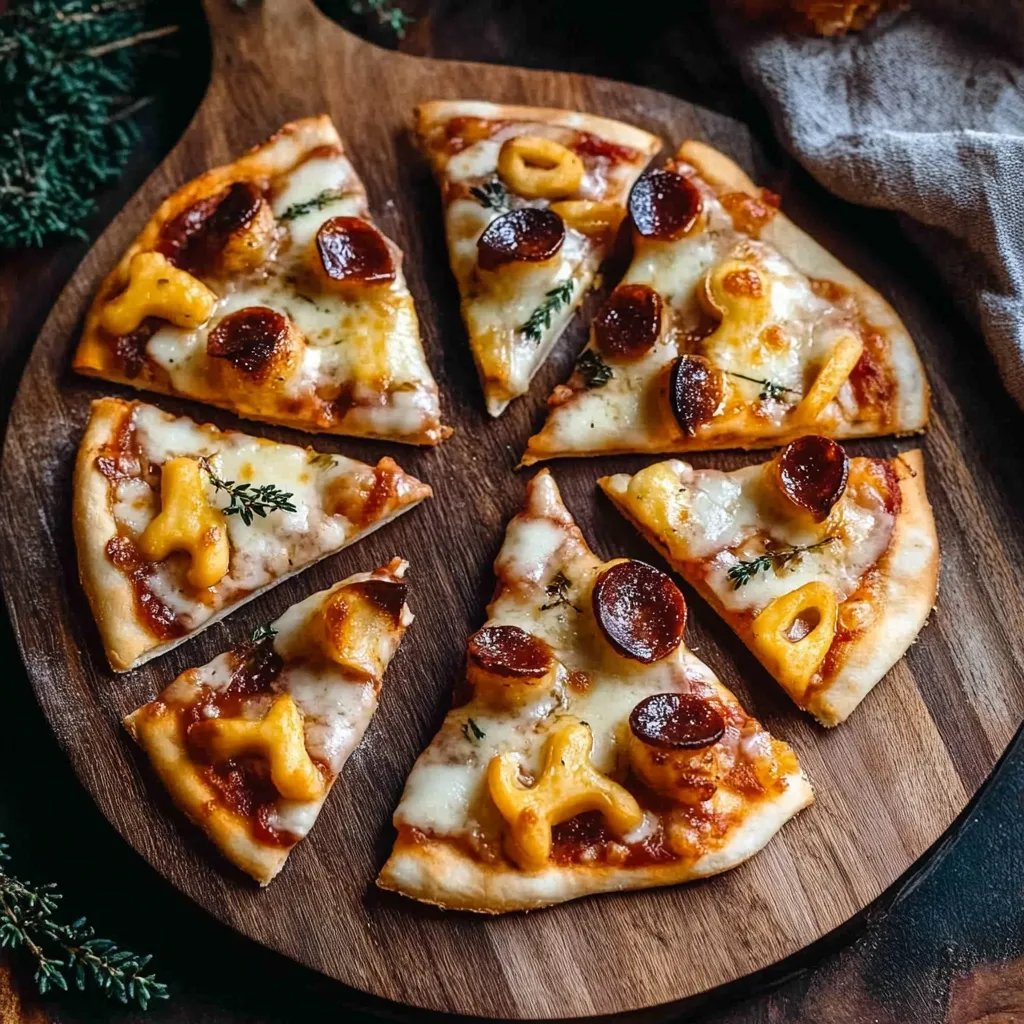 Blätterteig-Weihnachtsbaum-Pizza-Häppchen