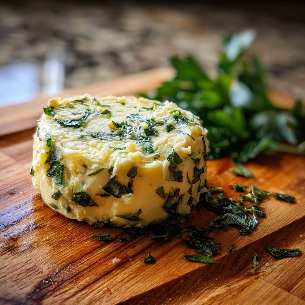 Kräuterbutter Mit Frischen Gartenkräutern
