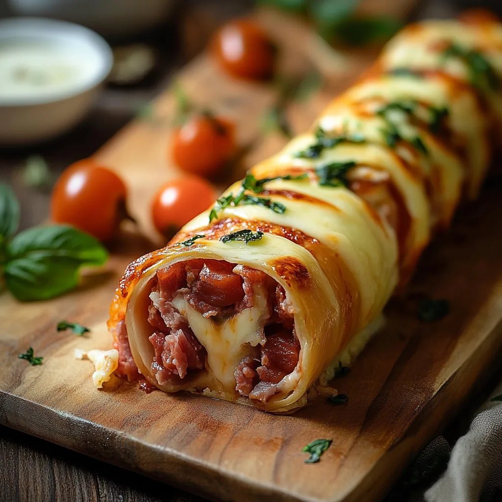 Hackfleisch-Käse-Rolle