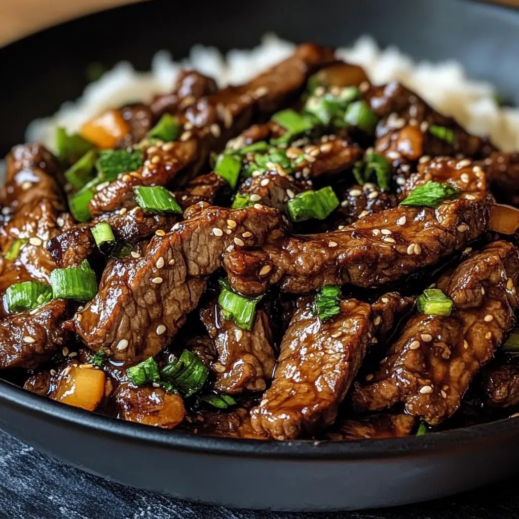 Teriyaki Rindfleisch mit Reis