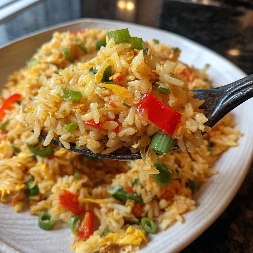 Gebratener Reis mit Knoblauch