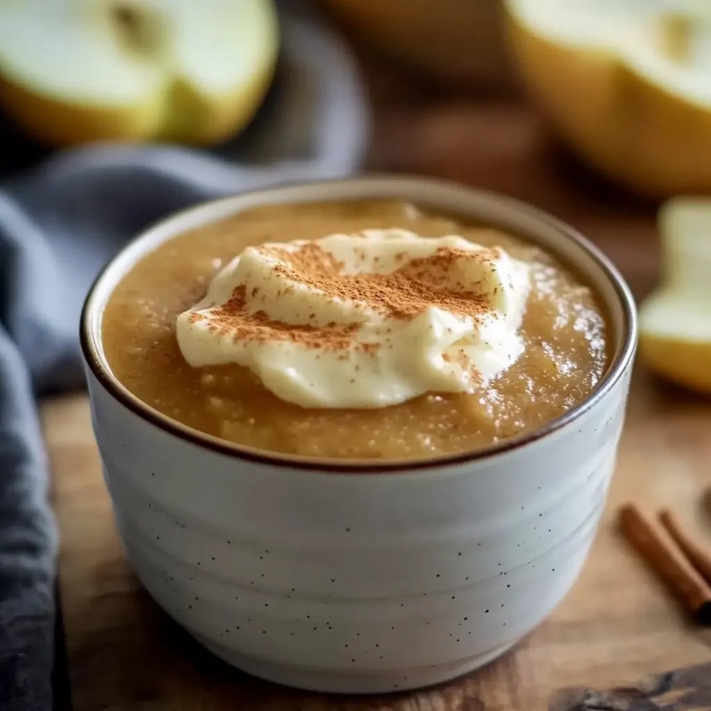 Zimtcreme mit Apfelmus