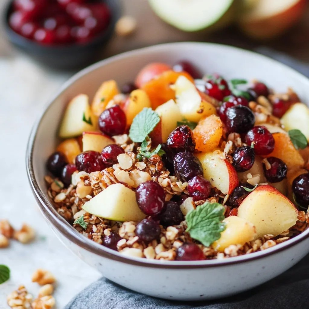 Kürbis-Granatapfel-Birnen-Cranberry-Salat