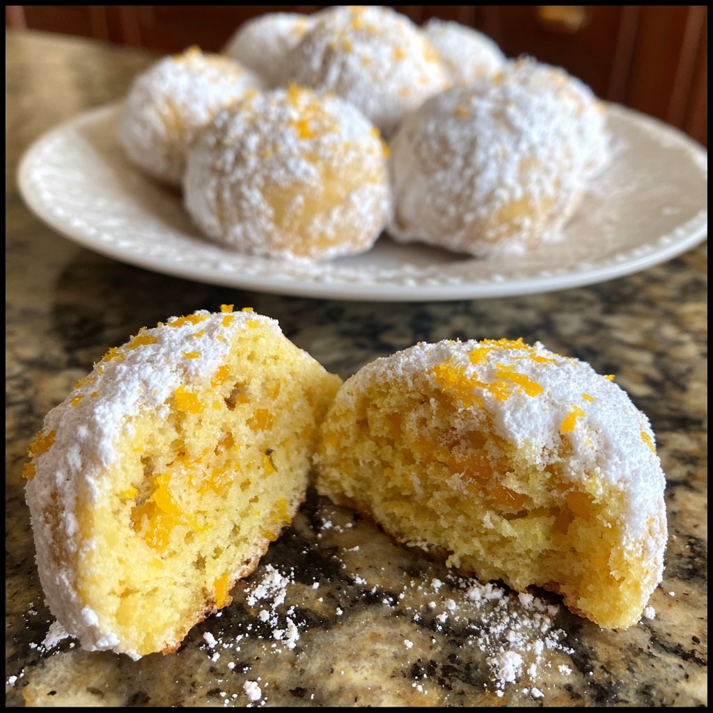 Quarkbällchen mit Orangenabrieb