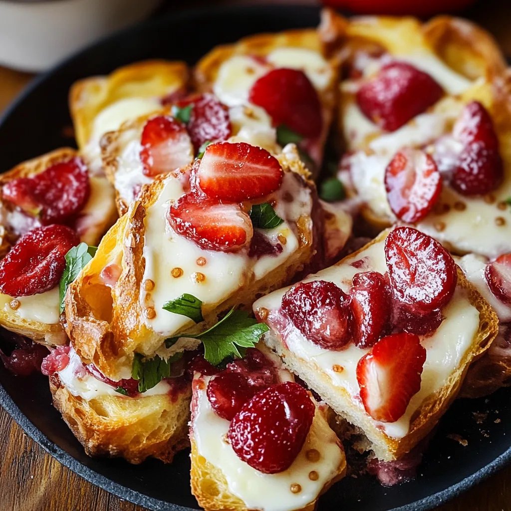 Erdbeer-Dänisch mit Frischkäse