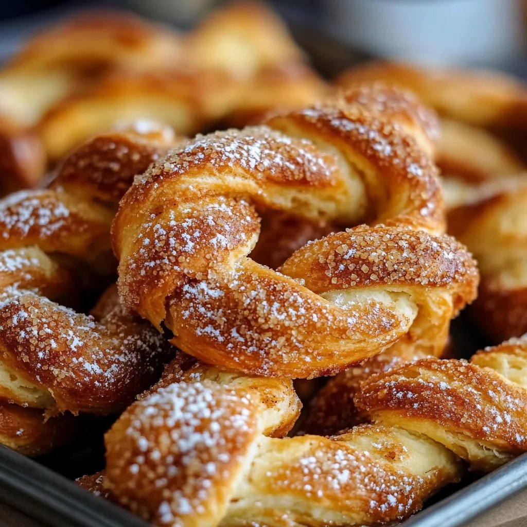 Knusprige Zimt-Zucker-Twists aus Blätterteig