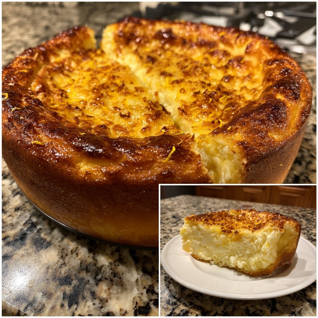 Käsekuchen mit Zitronenschale